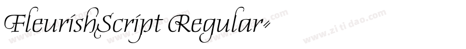 FleurishScript Regular字体转换